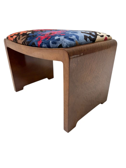 Art Deco Stool by De Coene Frères Kortrijk, 1930s